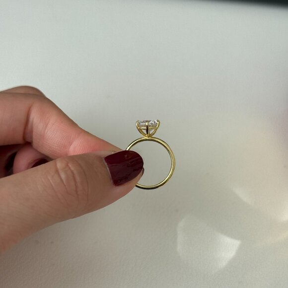 14k Gold 6-Prong 2ct Round Engagement Ring - Picture 2 of 6